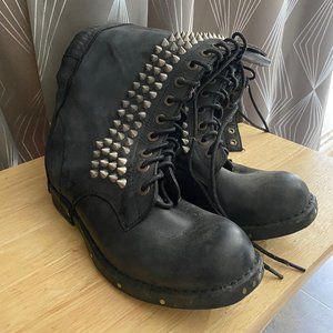 Free People Lace Up Boots with Gromets